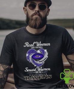 Real Women Love Football Smart Women Love The Baltimore Ravens Shirt