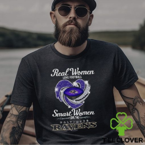 Real Women Love Football Smart Women Love The Baltimore Ravens Shirt