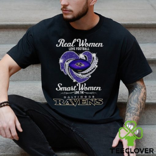 Real Women Love Football Smart Women Love The Baltimore Ravens Shirt