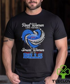 Real Women Love Football Smart Women Love The Bills Diamond logo design T shirt