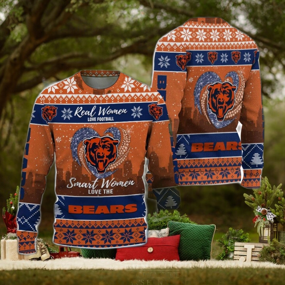 Chicago Bears Logo NFL Mens Ugly Christmas Sweater Gift For Fans