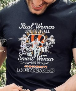 Real Women Love Football Smart Women Love The Cincinnati Bengals Shirt