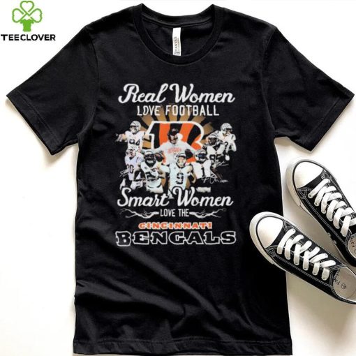 Real Women Love Football Smart Women Love The Cincinnati Bengals Shirt