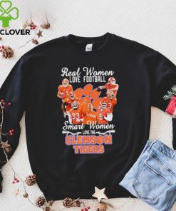 Real Women Love Football Smart Women Love The Clemson Football Signatures Shirt