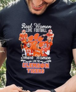 Real Women Love Football Smart Women Love The Clemson Football Signatures Shirt