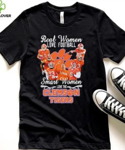 Real Women Love Football Smart Women Love The Clemson Football Signatures Shirt