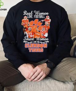 Real Women Love Football Smart Women Love The Clemson Football Signatures Shirt