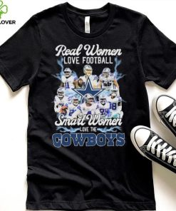 Real Women Love Football Smart Women Love The Cowboys 2022 Signatures Shirt