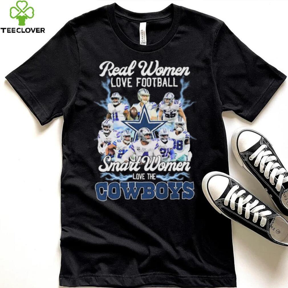 Real Women Love Football Smart Women Love The Cowboys 2022 Signatures Shirt Real Women Love Football Smart Women Love The Cowboys 2022 Signatures Shirt