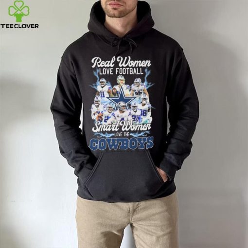 Real Women Love Football Smart Women Love The Cowboys 2022 Signatures Shirt