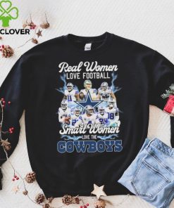 Real Women Love Football Smart Women Love The Cowboys 2022 Signatures Shirt