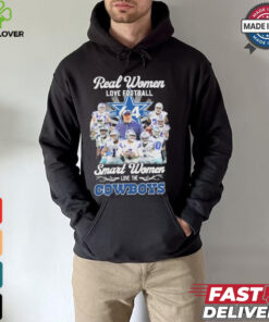 Real Women Love Football Smart Women Love The Dallas Cowboys Football Team 2024 Shirt