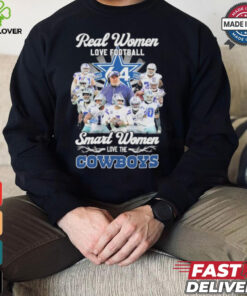 Real Women Love Football Smart Women Love The Dallas Cowboys Football Team 2024 Shirt