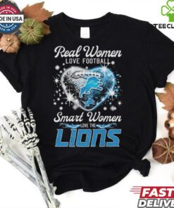 Real Women Love Football Smart Women Love The Detroit Lions 2025 Shirt