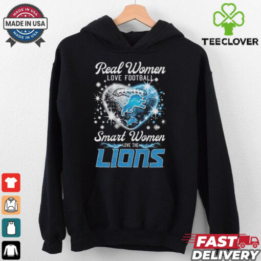 Real Women Love Football Smart Women Love The Detroit Lions 2025 Shirt