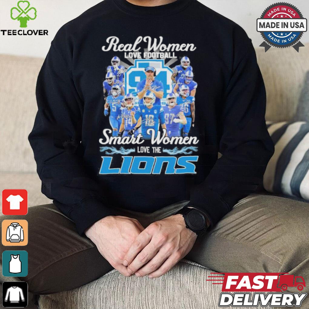 Real Women Love Football Smart Women Love The Detroit Lions Football Team 2024 Shirt Real Women Love Football Smart Women Love The Detroit Lions Football Team 2024 Shirt