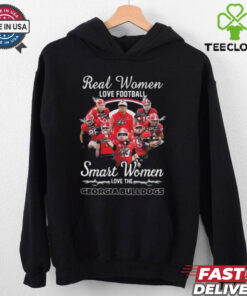 Real Women Love Football Smart Women Love The Georgia Bulldogs Sec Champions Signatures T Shirt