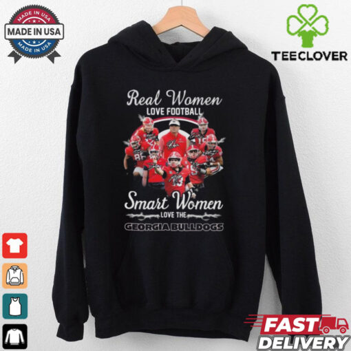 Real Women Love Football Smart Women Love The Georgia Bulldogs Sec Champions Signatures T Shirt