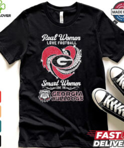 Real Women Love Football Smart Women Love The Georgia Bulldogs Unisex T Shirt