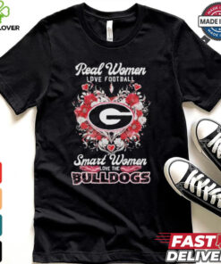 Real Women Love Football Smart Women Love The Georgia Bulldogs X Heart Flower Shirt 2 Real Women Love Football Smart Women Love The Georgia Bulldogs X Heart Flower Shirt