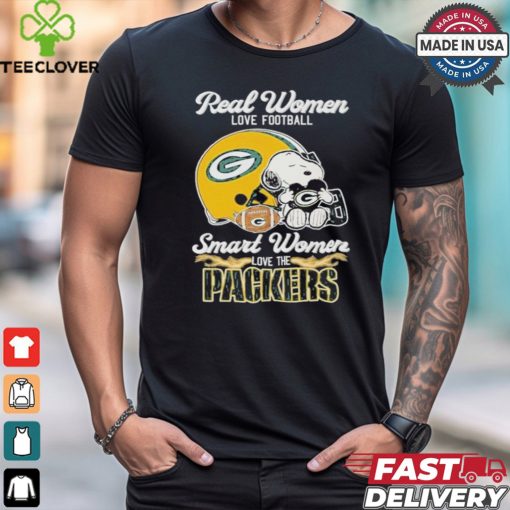 Real Women Love Football Smart Women Love The Green Bay Packers T Shirt