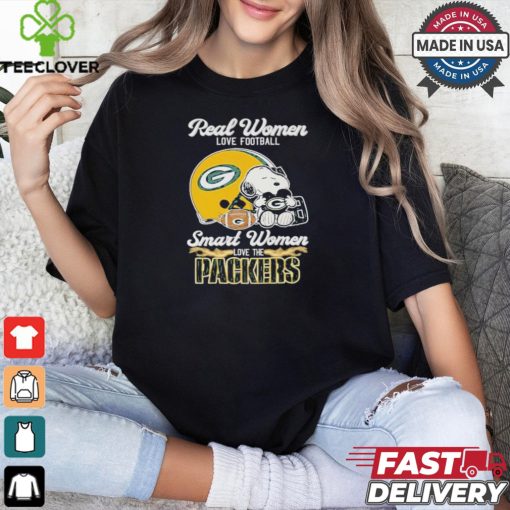 Real Women Love Football Smart Women Love The Green Bay Packers T Shirt