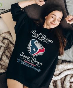 Real Women Love Football Smart Women Love The Houston Texans 2023 Logo Shirt