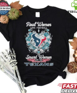 Real Women Love Football Smart Women Love The Houston Texans X Floral Diamonds Shirt