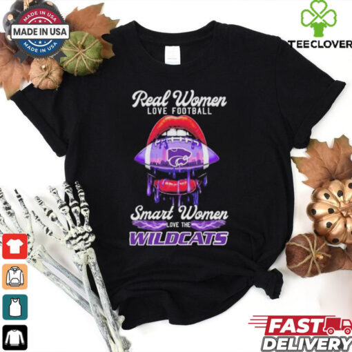 Real Women Love Football Smart Women Love The K State Wildcats X Lips Football Shirt
