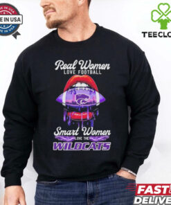 Real Women Love Football Smart Women Love The K State Wildcats X Lips Football Shirt