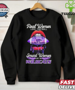 Real Women Love Football Smart Women Love The K State Wildcats X Lips Football Shirt
