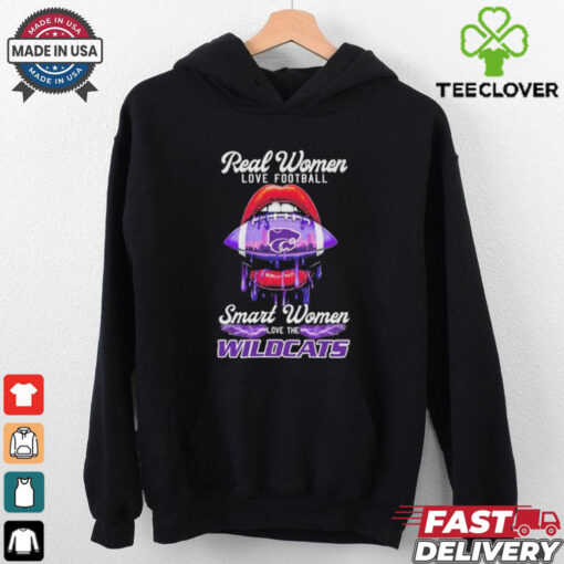 Real Women Love Football Smart Women Love The K State Wildcats X Lips Football Shirt