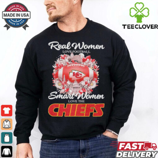 Real Women Love Football Smart Women Love The Kansas City Chiefs Shirt