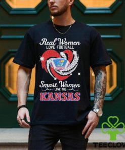 Real Women Love Football Smart Women Love The Kansas Diamond T Shirt