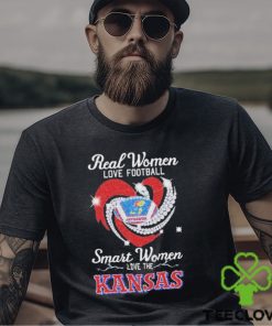 Real Women Love Football Smart Women Love The Kansas Diamond T Shirt