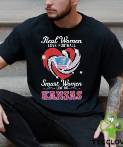 Real Women Love Football Smart Women Love The Kansas Diamond T Shirt