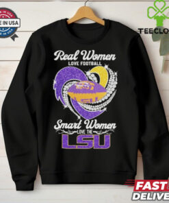 Real Women Love Football Smart Women Love The LSU Tigers Shirt