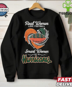 Real Women Love Football Smart Women Love The Miami Hurricanes 2024 Shirt