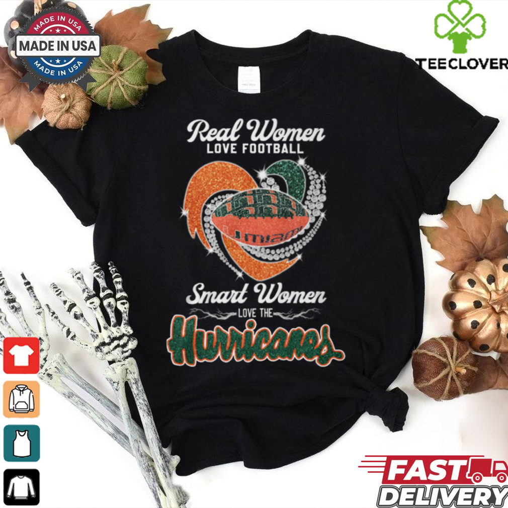 Real Women Love Football Smart Women Love The Miami Hurricanes 2024 Shirt Real Women Love Football Smart Women Love The Miami Hurricanes 2024 Shirt