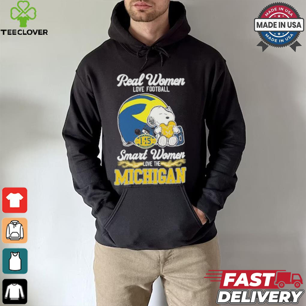Real Women Love Football Smart Women Love The Michigan Wolverines X Snoopy Shirt Real Women Love Football Smart Women Love The Michigan Wolverines X Snoopy Shirt