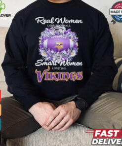 Real Women Love Football Smart Women Love The Minnesota Vikings X Vintage Diamonds Shirt