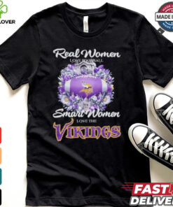 Real Women Love Football Smart Women Love The Minnesota Vikings X Vintage Diamonds Shirt