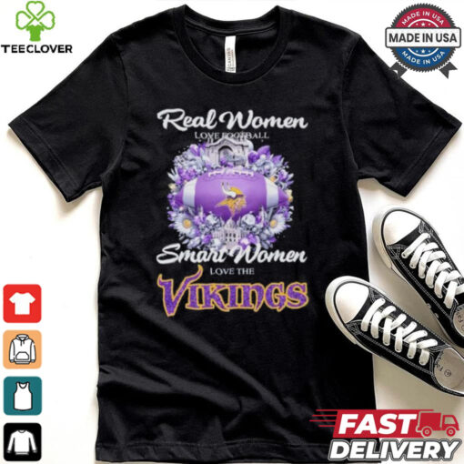 Real Women Love Football Smart Women Love The Minnesota Vikings X Vintage Diamonds Shirt