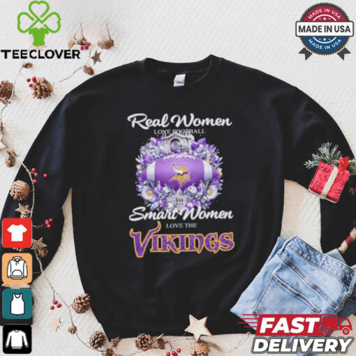 Real Women Love Football Smart Women Love The Minnesota Vikings X Vintage Diamonds Shirt