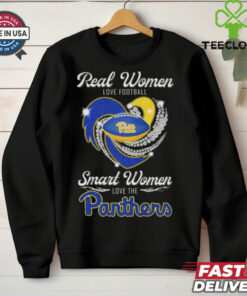 Real Women Love Football Smart Women Love The Panthers Diamond Heart Shirt