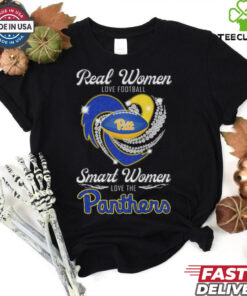 Real Women Love Football Smart Women Love The Panthers Diamond Heart Shirt
