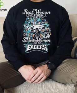 Real Women Love Football Smart Women Love The Philadelphia Eagles Playoff Signatures Shirt