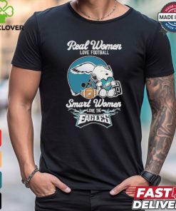 Real Women Love Football Smart Women Love The Philadelphia Eagles X Snoopy Shirt