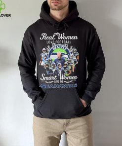 Real Women Love Football Smart Women Love The Seattle Seahawks Signatures Shirt