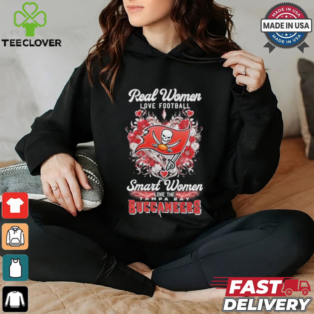 Real Women Love Football Smart Women Love The Tampa Bay Buccaneers X Heart Flower Shirt Real Women Love Football Smart Women Love The Tampa Bay Buccaneers X Heart Flower Shirt